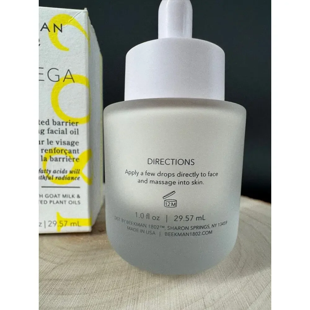 NEW Beekman 1802 Oh! Mega Milk Fermented Barrier Boosting Facial Oil w Goat Milk
